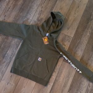 Carhartt Olive Full-Zip Hoodie